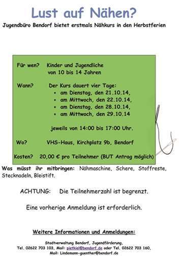„Lust auf Nähen?“ 