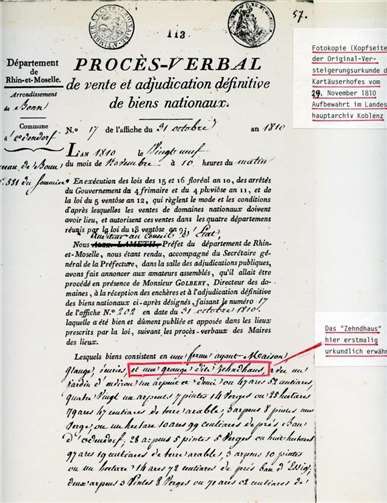 Das Zehnthaus und seine Geschichte Teil I 