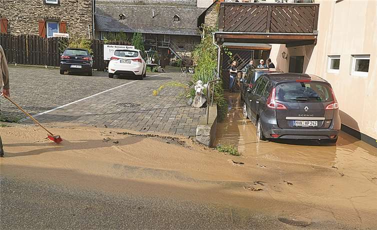 Heftiges Gewitter löste Schlammlawine aus 