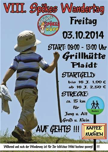 Wandertag der "Plääde Spökesköpp" 