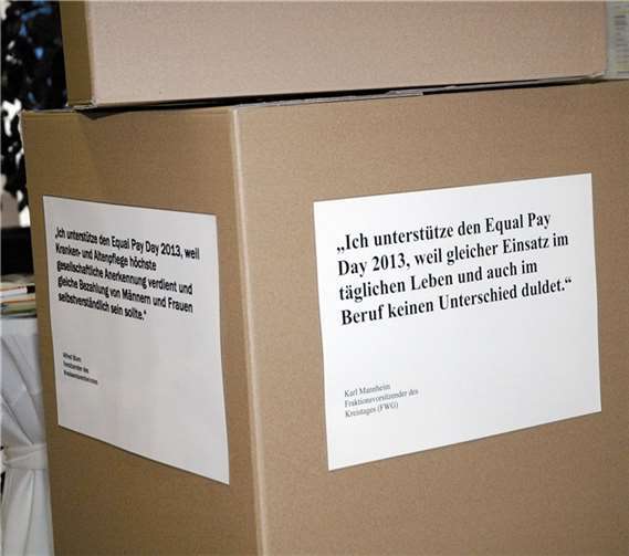 Gleiches Geld für gleiche Arbeit 
