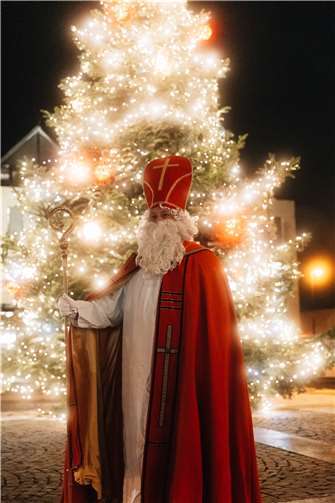 Prächtige Weihnachtsbäume mit phantastischen Lichteffekten beeindrucken 