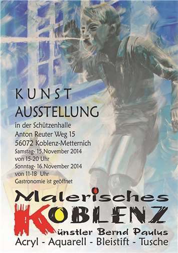 Kunstausstellung in der Schützenhalle Metternich