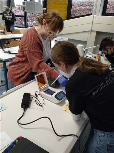 Spannende Arbeiten im Genlabor 