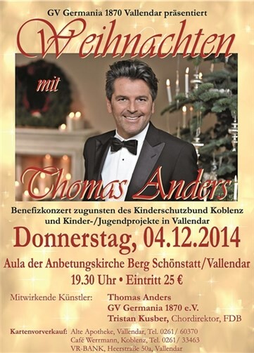 Benefizkonzert mit Thomas Anders 