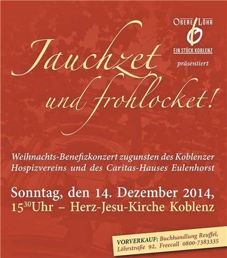Chorkonzert "Jauchzet und Frohlocket" 