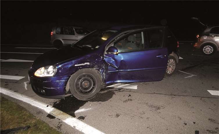 Verkehrsunfall mit zwei Leichtverletzten 
