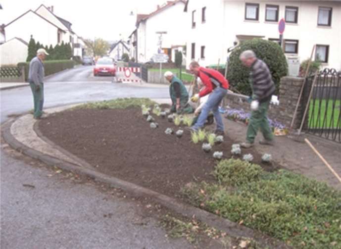 Herbstbepflanzung an „Cossmanns Eck“ 