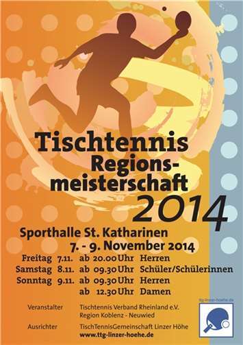 Tischtennis Regionsmeisterschaft steht vor der Tür