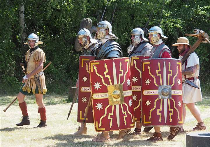 Die Legio XXII COHORS I lagerte an historischer Stelle 