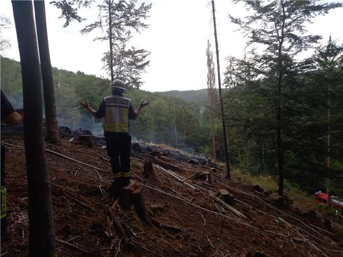 Aubachtal: Fläche von 500 x 500 Metern in Flammen 