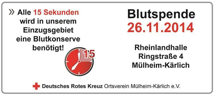 Letzter Blut- spendetermin dieses Jahres