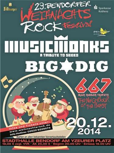 667 - The Neighbour of the Beast, BIG DIG und Music Monks werden einheizen