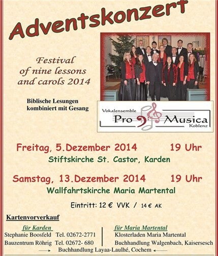 „Festival of nine lessons and carols“ 