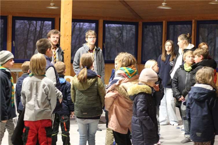 Die Pfadfinder im Winterlager in Weibern 