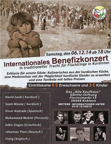 In traditioneller Tracht für Flüchtlinge in Kurdistan 