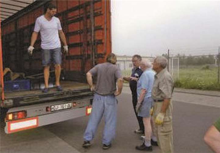 Hilfstransport ist angekommen 