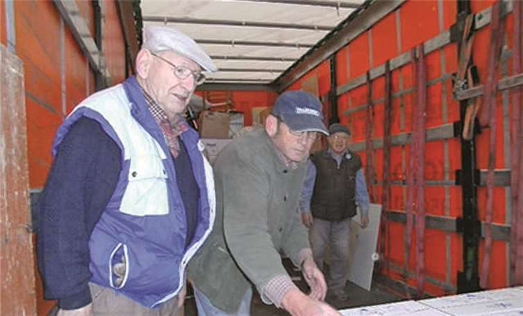 Hilfstransport ist angekommen 