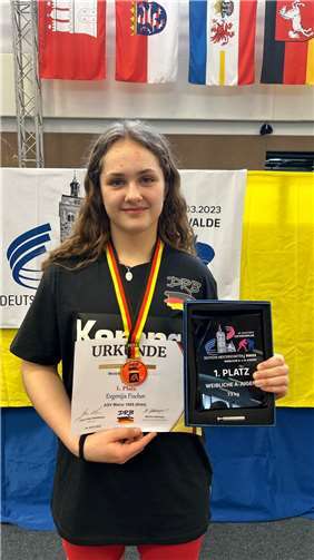 Evgenija Fischer aus Koblenz ist Deutsche Meisterin im Freistil Ringen 