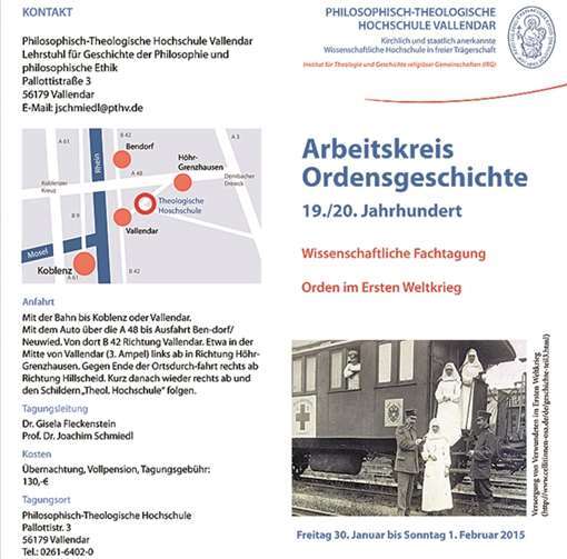 Der Orden im Ersten Weltkrieg 