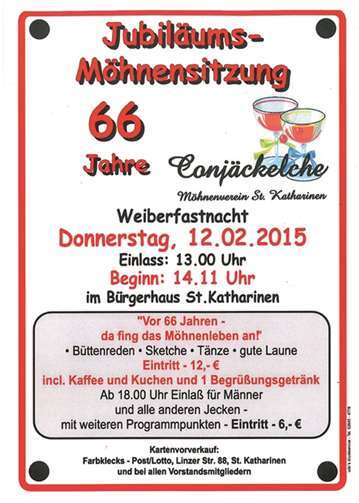 Sitzung mit Jubiläumsfeier 