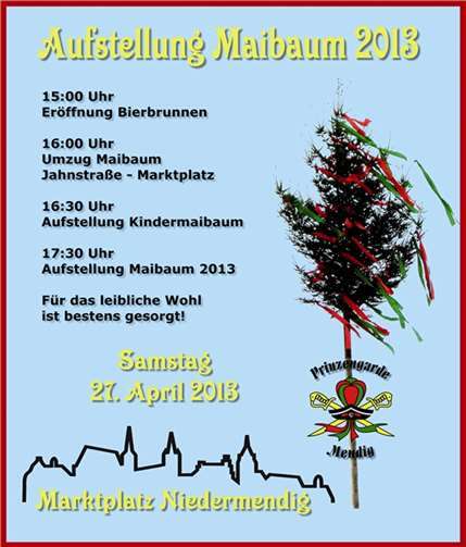 Aufstellung Maibaum 2013