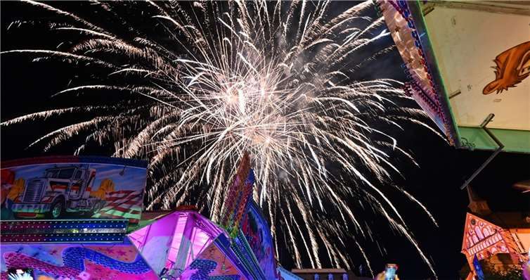 Grandioses Feuerwerk zum Kirmesabschluss 