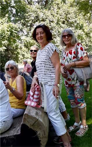 Gute Stimmung trotz Hitze bei Besuch der BUGA 23 in Mannheim 