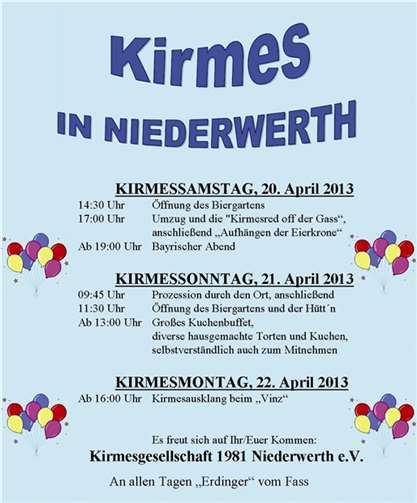 Kirmesbaum für die Insel