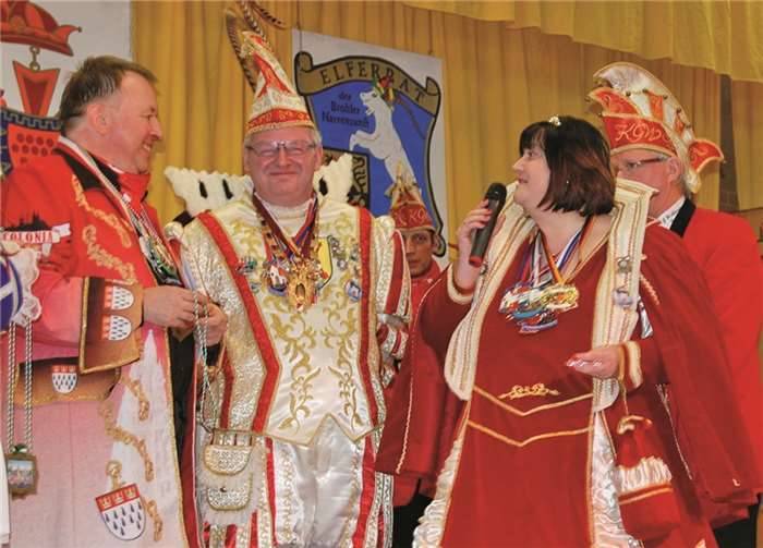 Prächtiger Narren - Empfang am Hof des Landrats 