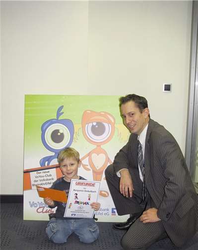 PRIMAX-Verlosung der Volksbank macht die Kleinen glücklich 