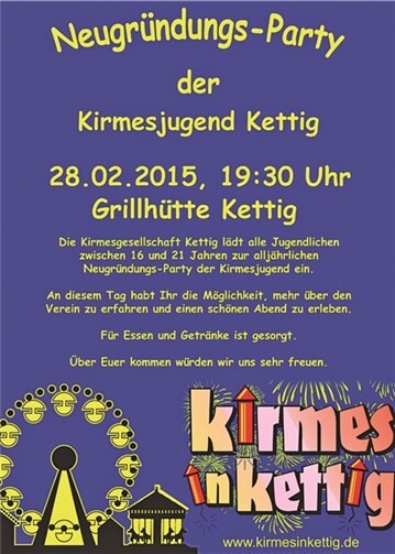 Neugründungsparty der Kirmesjugend