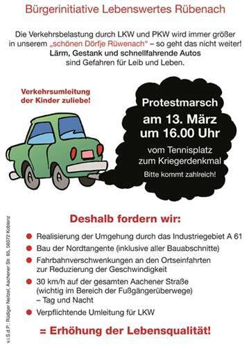 Protestmarsch gegen die Ignoranz der Behörden 