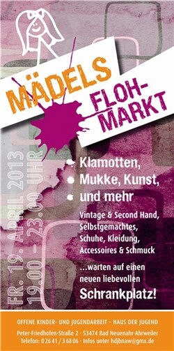 Mädchenflohmarkt im Haus der Jugend 