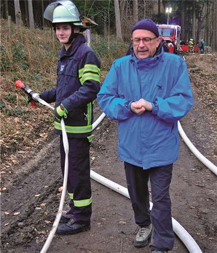 72 Aktive probten Waldbrandbekämpfung 