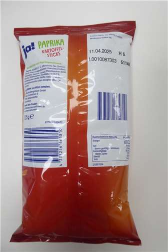 Rückruf: Glasscherben in Paprika-Kartoffelsticks von ja! 