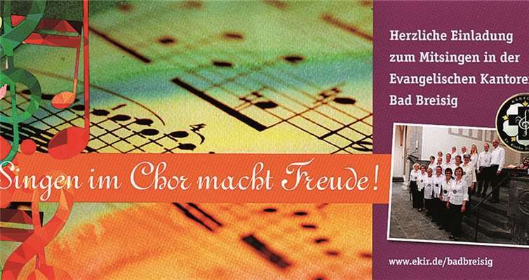 Singen im Chor macht Freude 