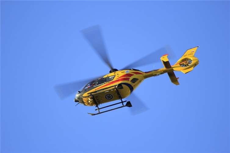 Radfahrer nach Sturz in BWZK geflogen