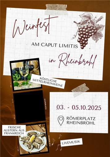 Austern, Weine und stimmungsvolle Livemusik beim Rheinbrohler Weinfest 