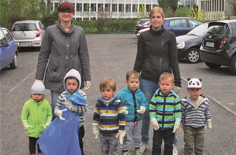 Haus für Kinder beim Dreckwegtag 