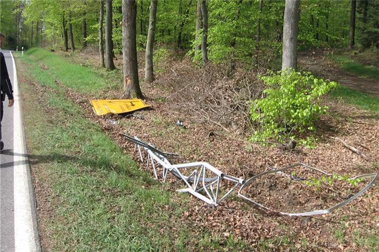 Suchaktion nach verletztem Umfallbeteiligten 