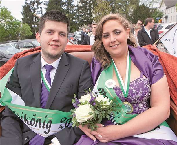 Alles drehte sich um das Maikönigspaar 