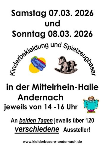 60. Kinderbekleidung und Spielzeugbasar in Andernach