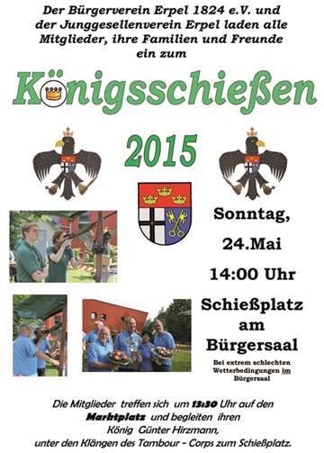 Königschießen am Pfingstsonntag