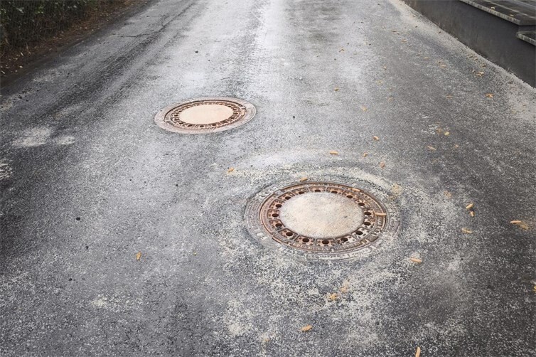 Bild der fertig gestellten Straße.