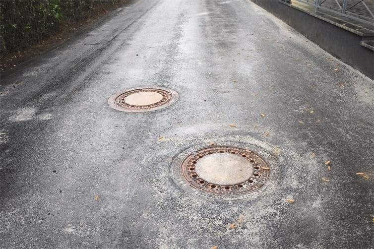 Bild der fertig gestellten Straße.Bild von Bernd Ihl