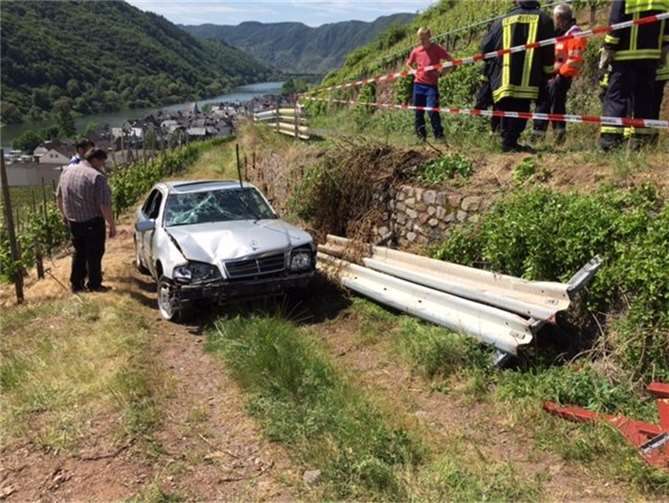 Bild von der Unfallstelle. Foto: Polizei