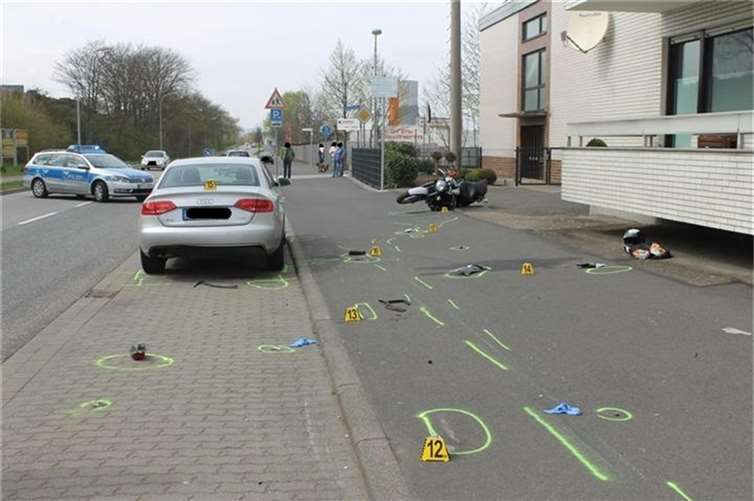 Bild von der Unfallstelle. Foto: Polizei Andernach