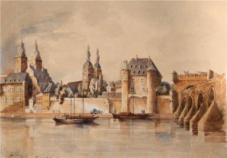 Bildpostkarte 2021 aus der Serie „Koblenz à la carte“ von BECKER Hörakustik.