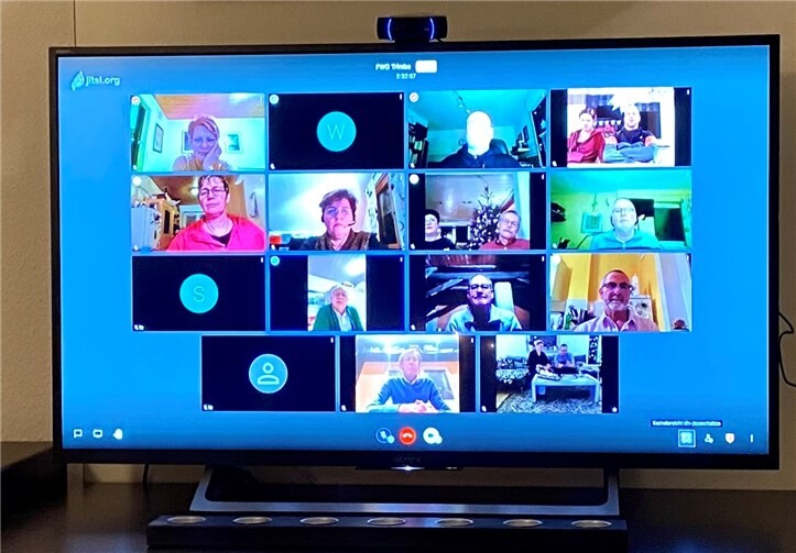 Bildschirmansicht beim ersten virtuellen Neujahrstreffen der FWG Trimbs e.V.Quelle: FWG Trimbs e.V.